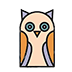 icon of an owl that is color coded to match my websites colors